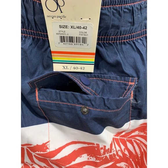 XL (40-42) OP Ocean Pacific Men's Summer Quick Dry Swim Board Shorts New - Picture 2 of 11